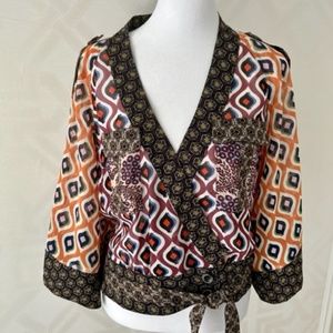 NWOT Byron Lars v-neck blouse size 6